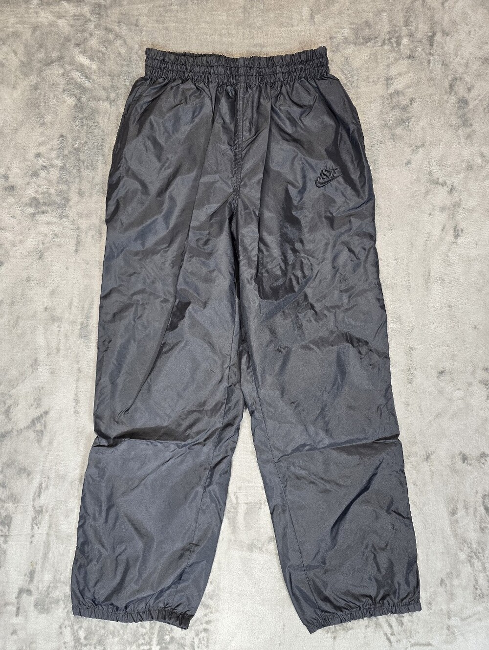 Vintage Nike Splash Windbreaker Nylon Pants Size Large Black Rare Tag